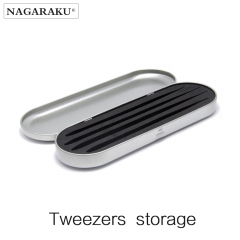 NAGARAKU Professional storage for eyelash extension tweezers eyelash extension tools box for tweezers portable safe makeup tools