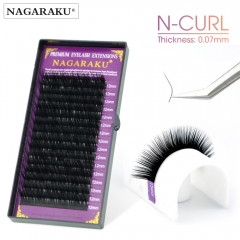 NAGARAKU N curl L curl mink eyelash individual makeup false lashes magnetic eyelashes maquillaje eyelash extension cilios LU shape