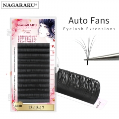 NAGARAKU Bloom Eyelash Auto Fans Eyelash Easy Fanning Lashes Auto Fan Russian Volume Lashes Magnetic Camellia